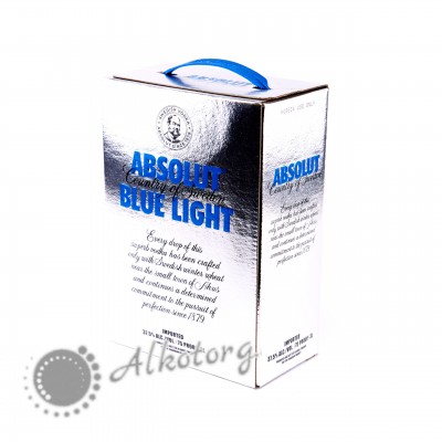 Горілка Абсолют Блю Лайт (Absolut Blue Light) 3л